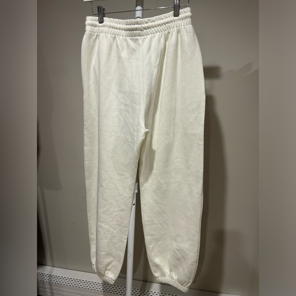 Zara women’s Cream BASIC PLUSH JOGGER PANTS NWT - Picture 4 of 6